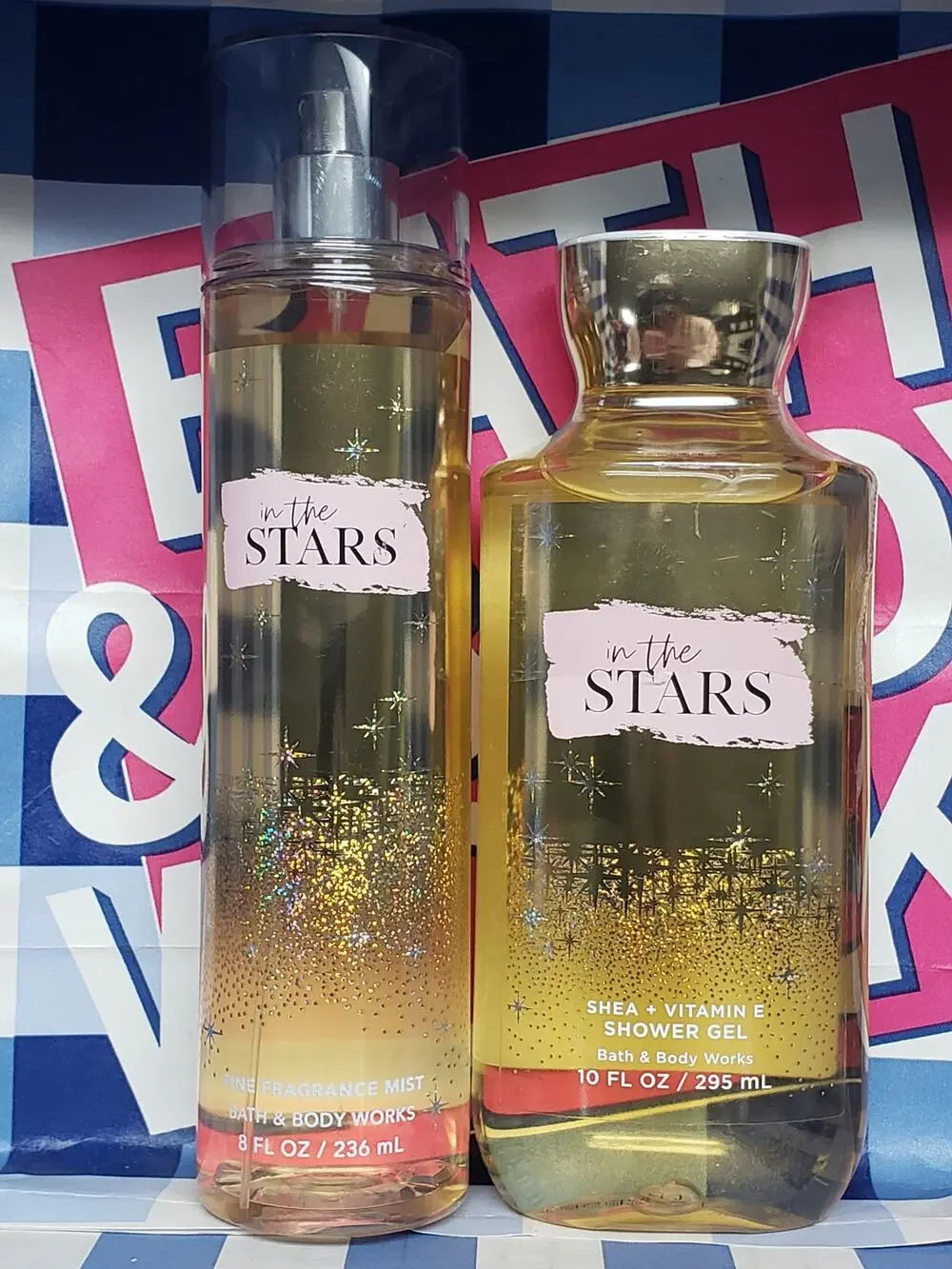 BBW In The Stars Fine Fragrance Mist & Shower Gel Body Wash Body Care Set
